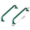 Green Metal Safety Grab Handles Set, Kids Outdoor Play House Hand Grip Bars for Jungle Gym Playground Set Accessory